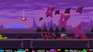 Desvie dos shurikens gigantes para alcançar este sino em Deltarune (Imagem via Toby Fox || Youtube/@BlueBlurX7)