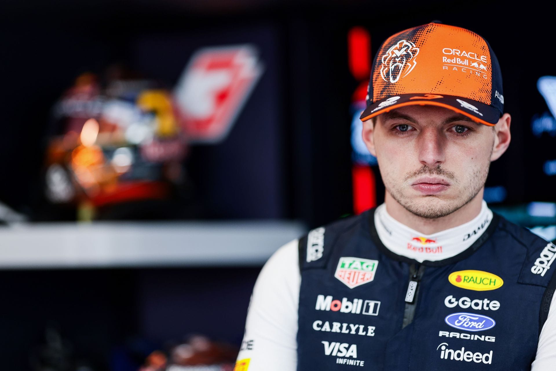 Max Verstappen seemingly flips off the middle finger at George Russell during F1 Austrian GP FP2
