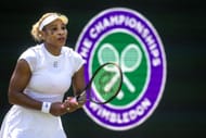 Serena Williams, dos Estados Unidos, durante o campeonato de tênis de gramado de Wimbledon, em Londres, Inglaterra. (Foto de Getty Images)