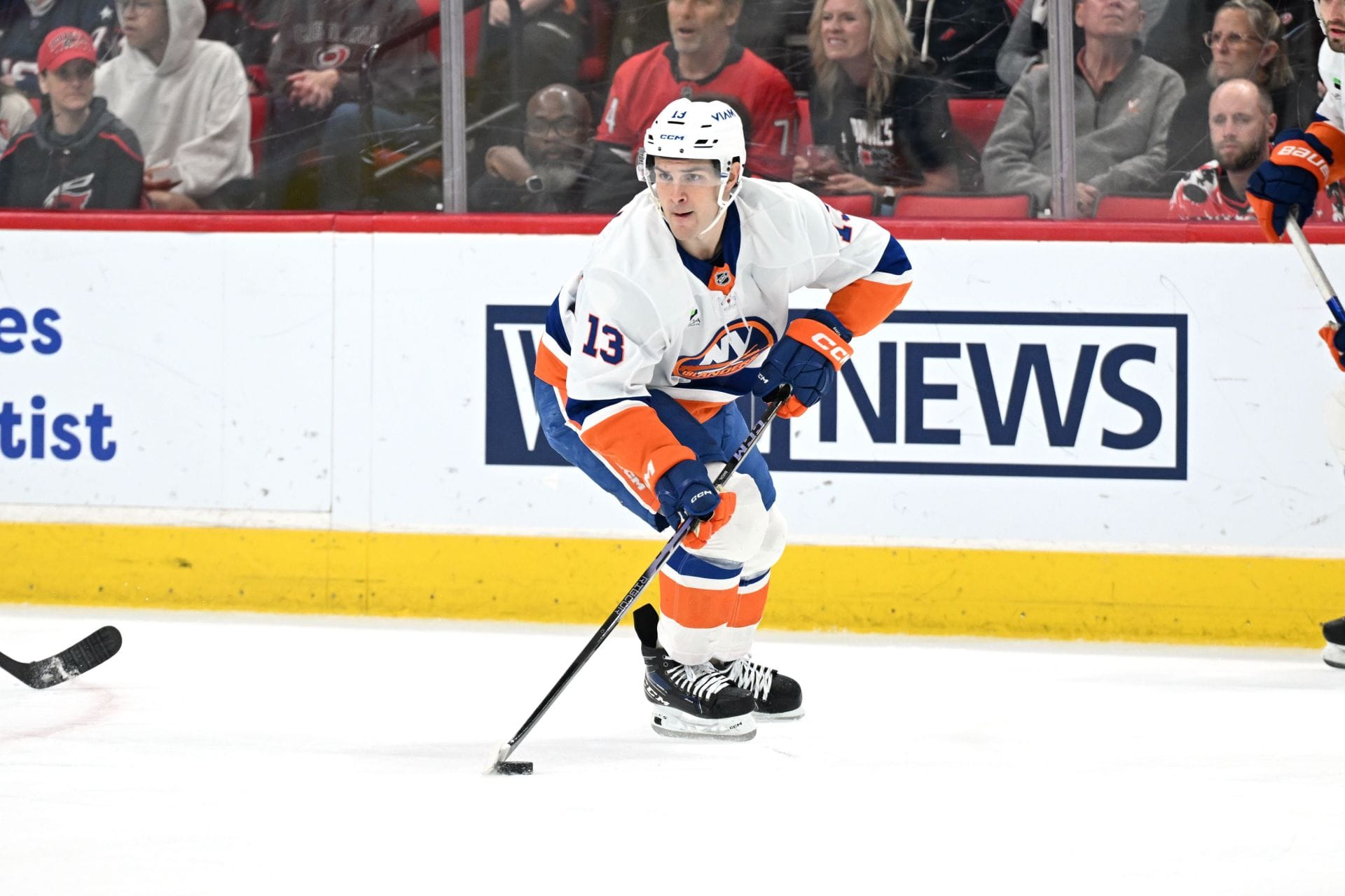 Barzal in action during a game - Source: Getty