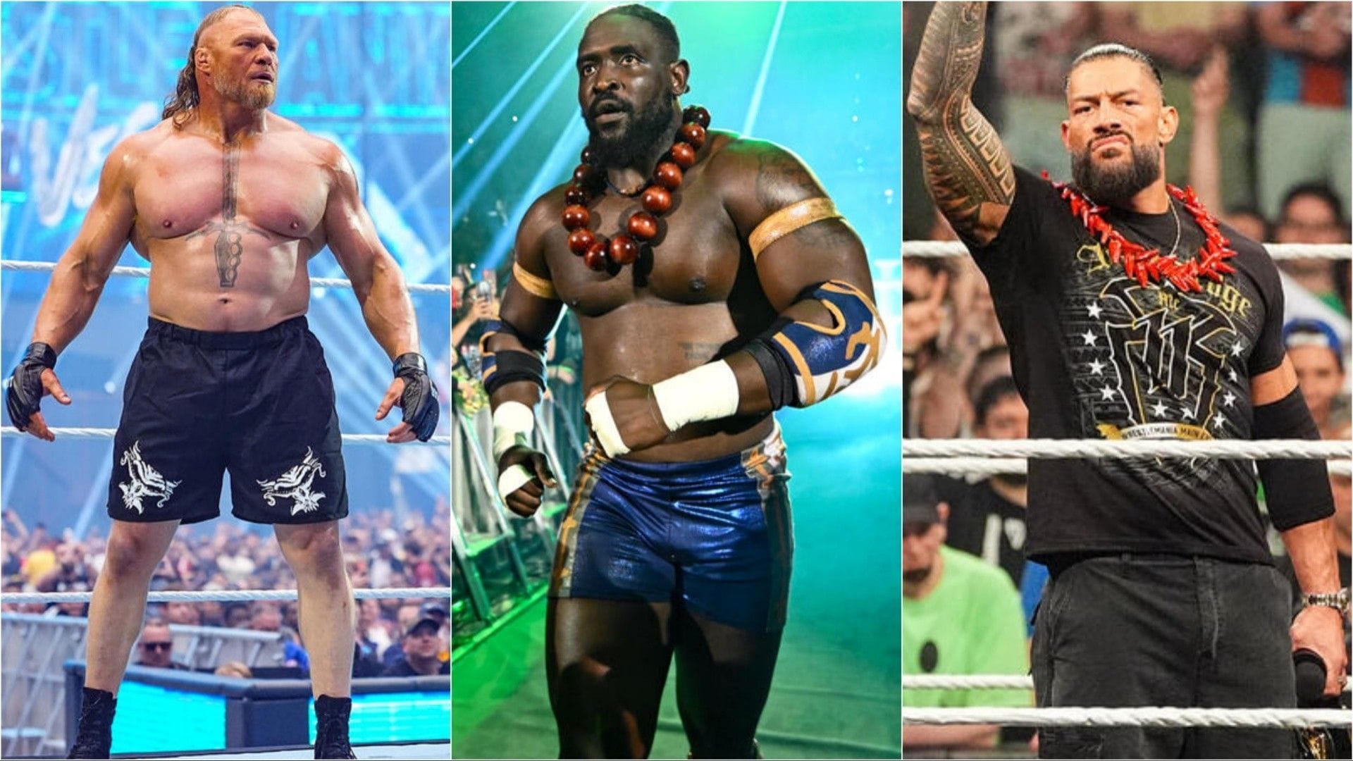 Oba Femi tipped to beat Brock Lesnar and Roman Reigns at the same PLE by WWE legend