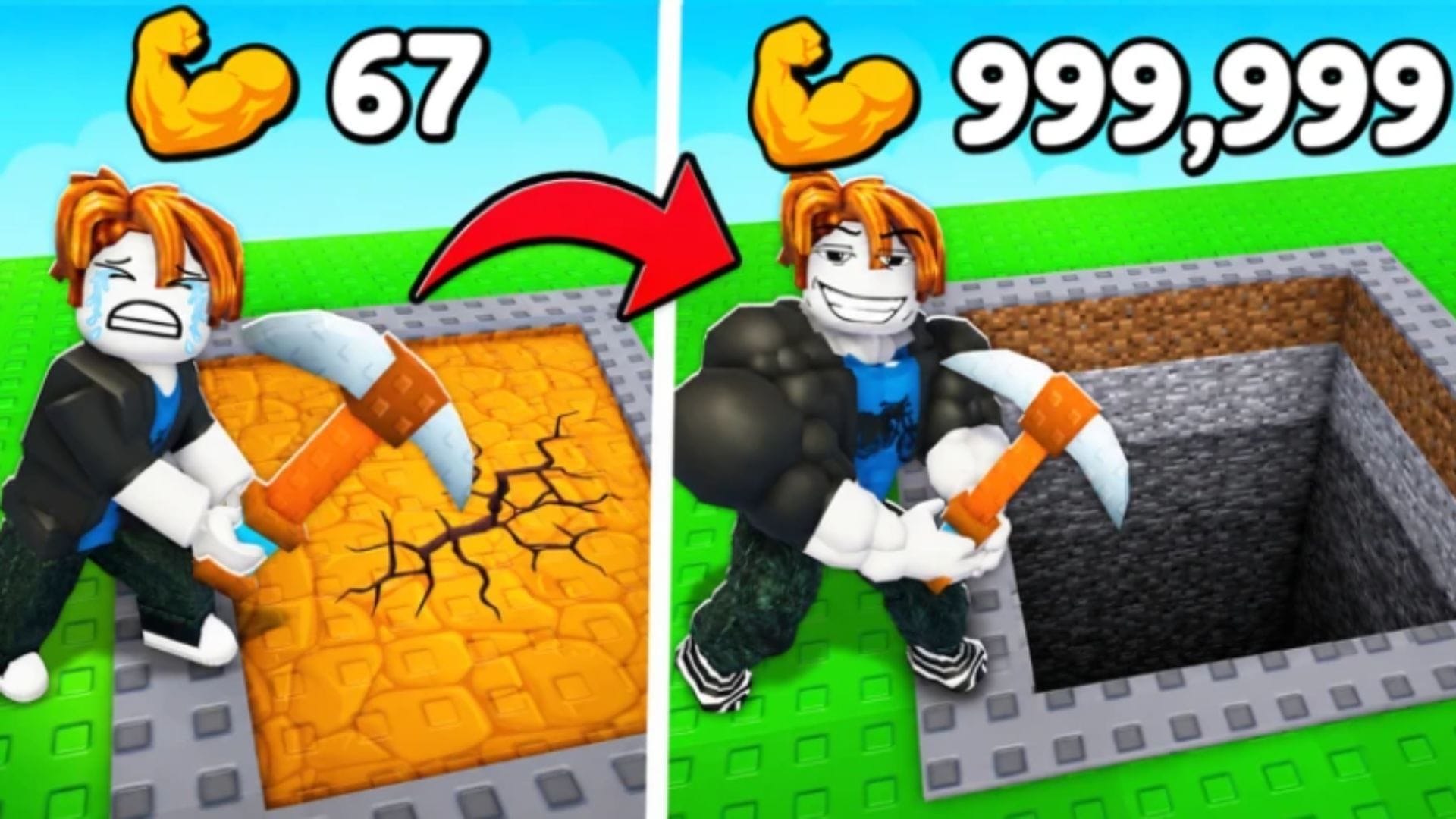 +1 Mine Per Click Admin Abusos são hospedados semanalmente (imagem via Roblox)