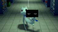 Uma anomalia carregando uma placa com olhos (Imagem via Roblox)