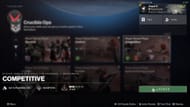 Competitive launch menu in PvP section (Image via Bungie)