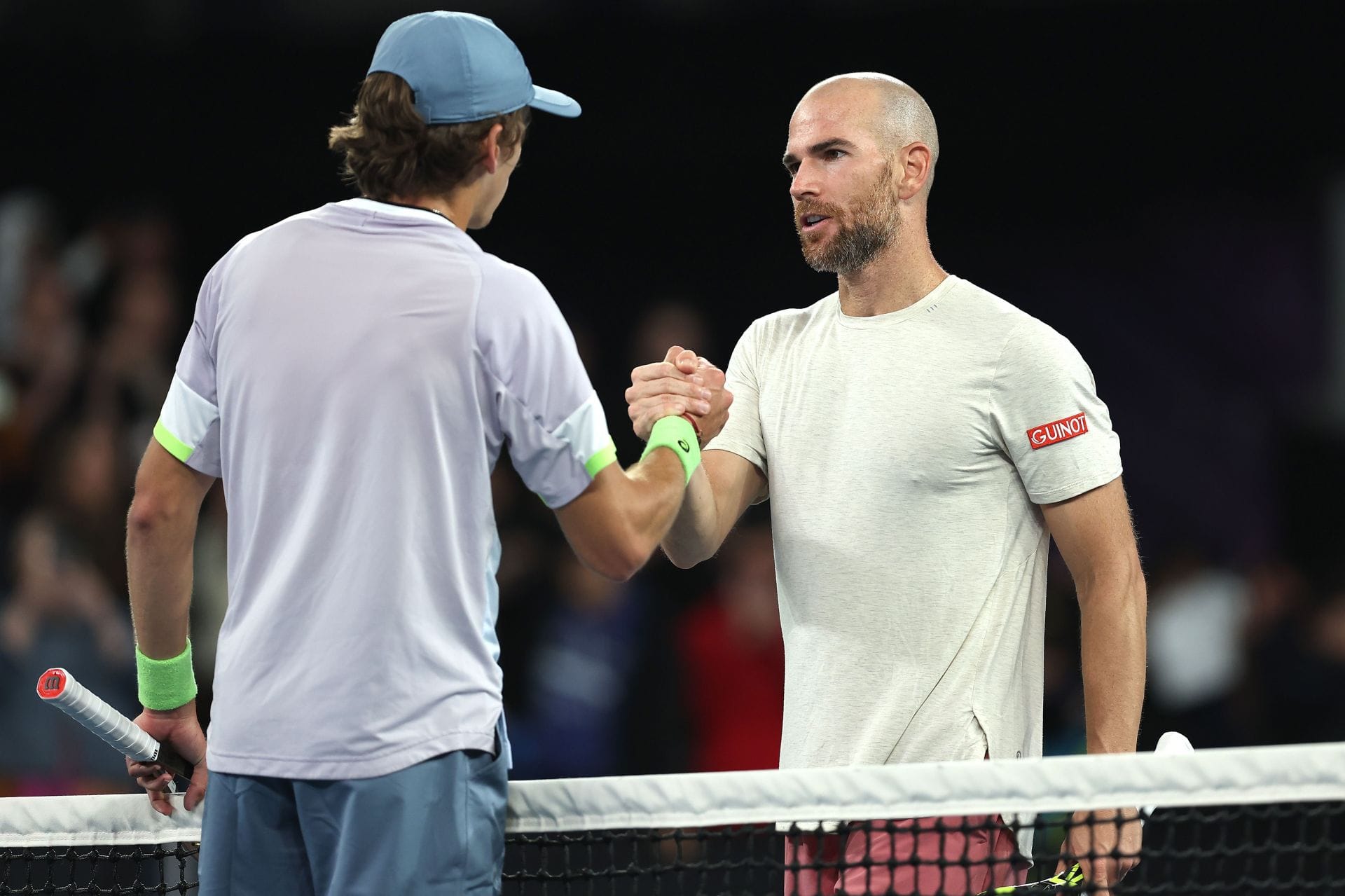 de Minaur e Mannarino no Aberto da Austrália de 2023 (fonte da imagem: Getty)