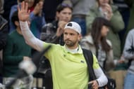 Grigor Dimitrov no Aberto da França de 2026. (Fonte: Getty)