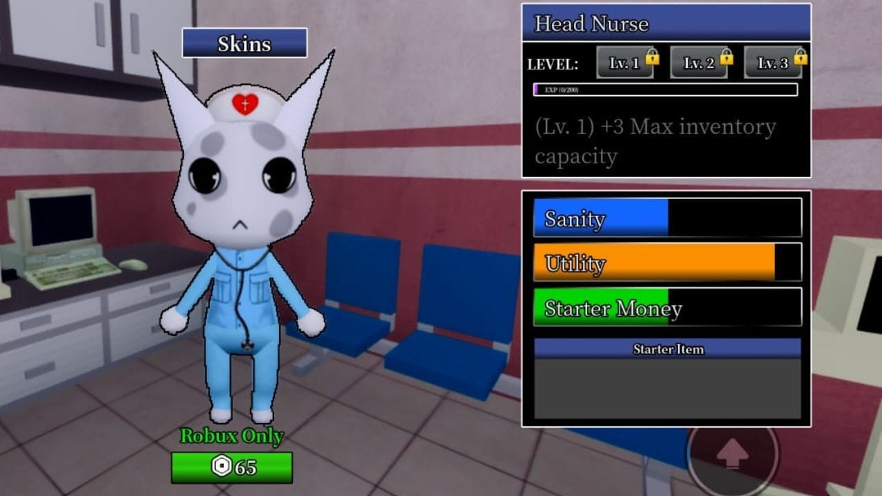 A enfermeira-chefe (imagem via Roblox)