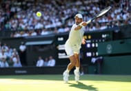 Novak Djokovic no Campeonato de Wimbledon de 2025. (Fonte: Getty)