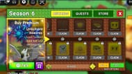 Recompensas do passe da 6ª temporada (imagem via Roblox)
