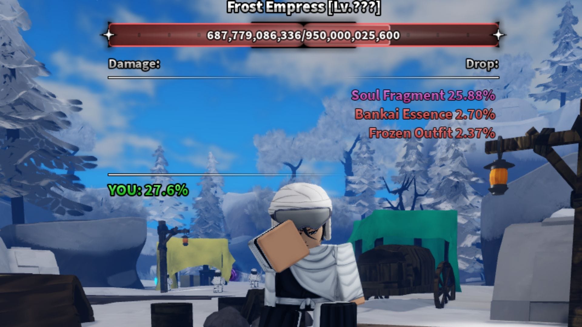 O chefe Frost Empress (Imagem via Roblox)