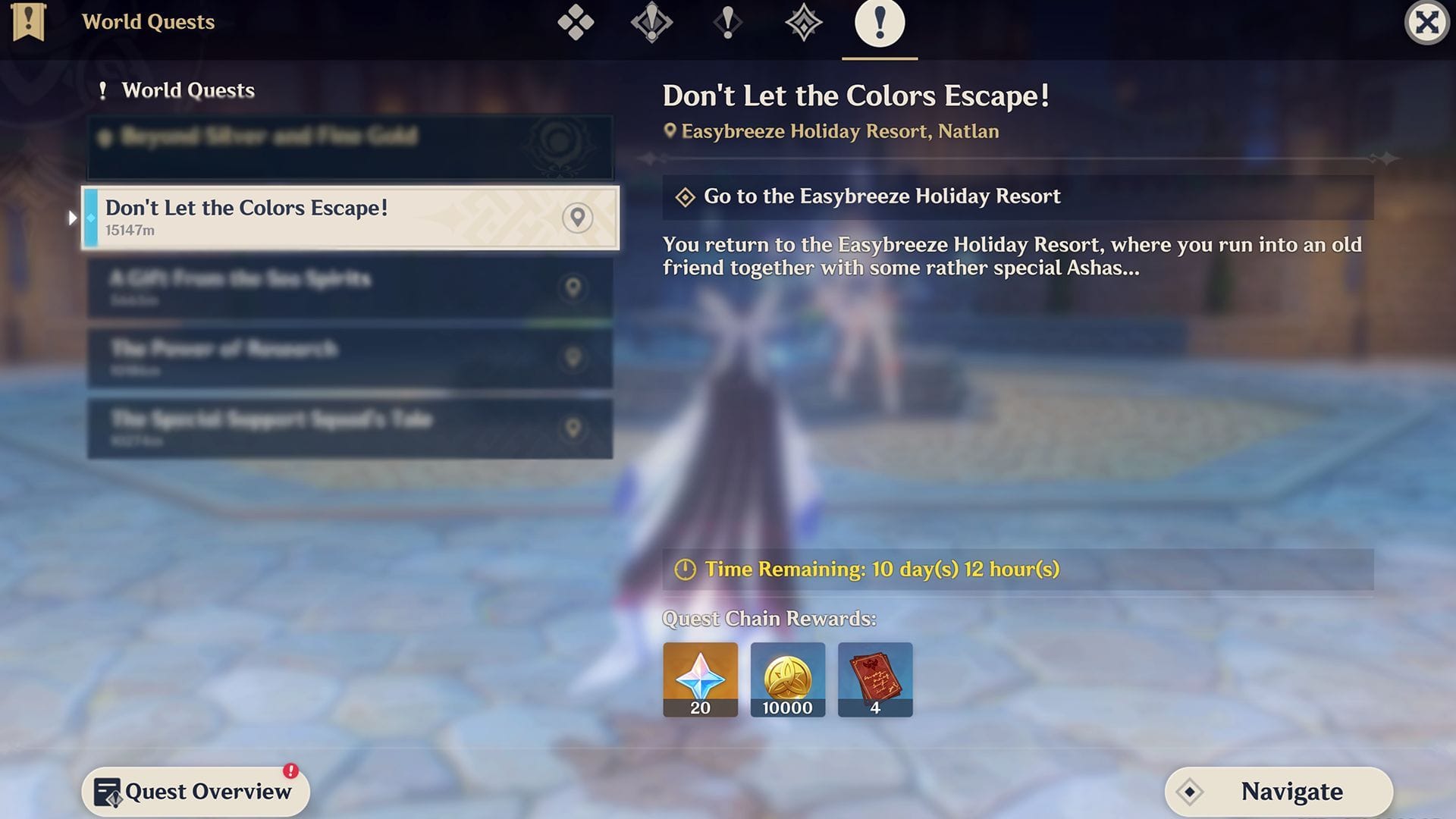 Comece a missão para desbloquear o evento completo (Imagem via Sportskeeda Gaming/HoYoverse)