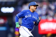 MLB: George Springer em ação pelo Toronto Blue Jays - Fonte: Getty