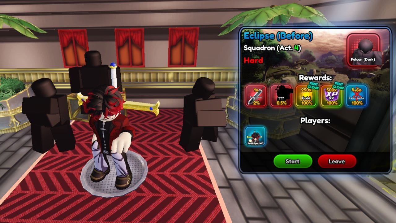 Conclua o Ato 4 do Esquadrão Eclipse (Antes) (Imagem via Roblox)