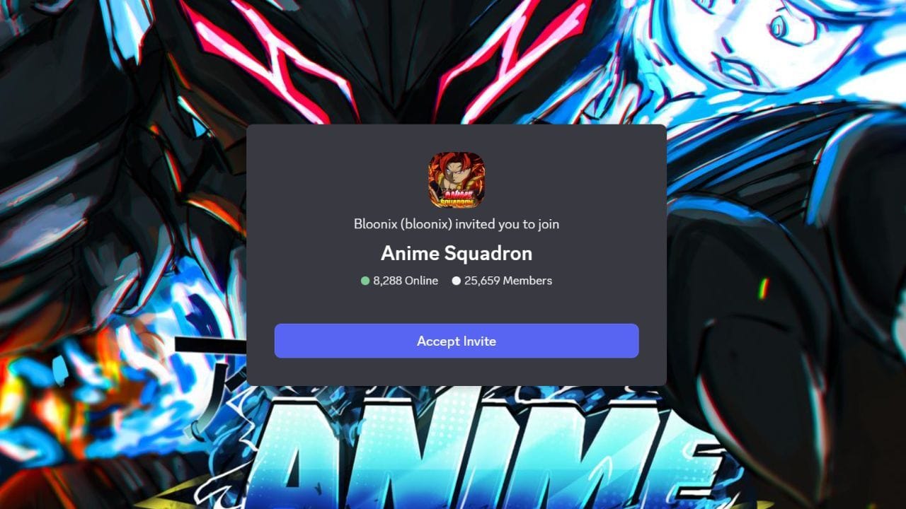 All codes are posted in the game's Discord server (Image via Anime Squadron//Discord)
