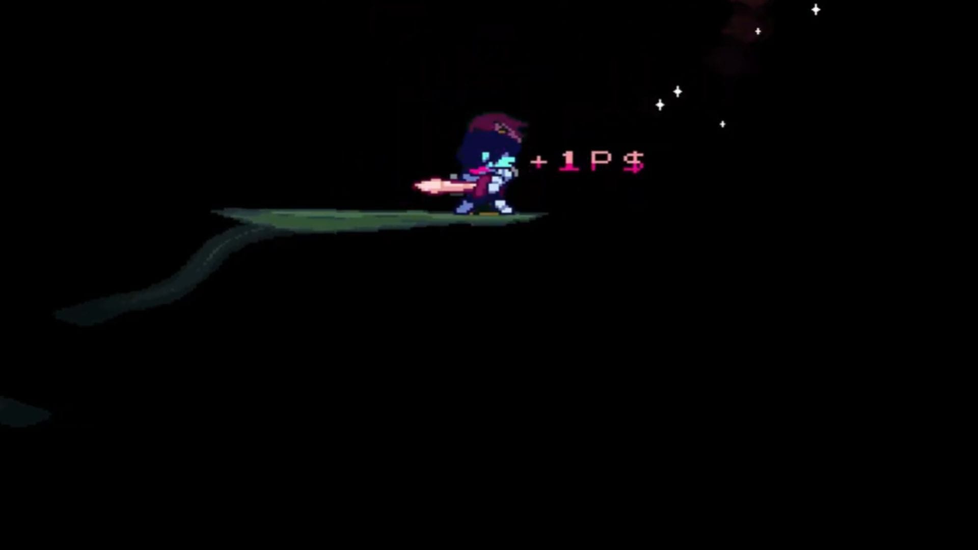 Você encontrará esta moeda rosa fazendo algumas plataformas (Imagem via Toby Fox || Youtube/@BlueBlurX7)