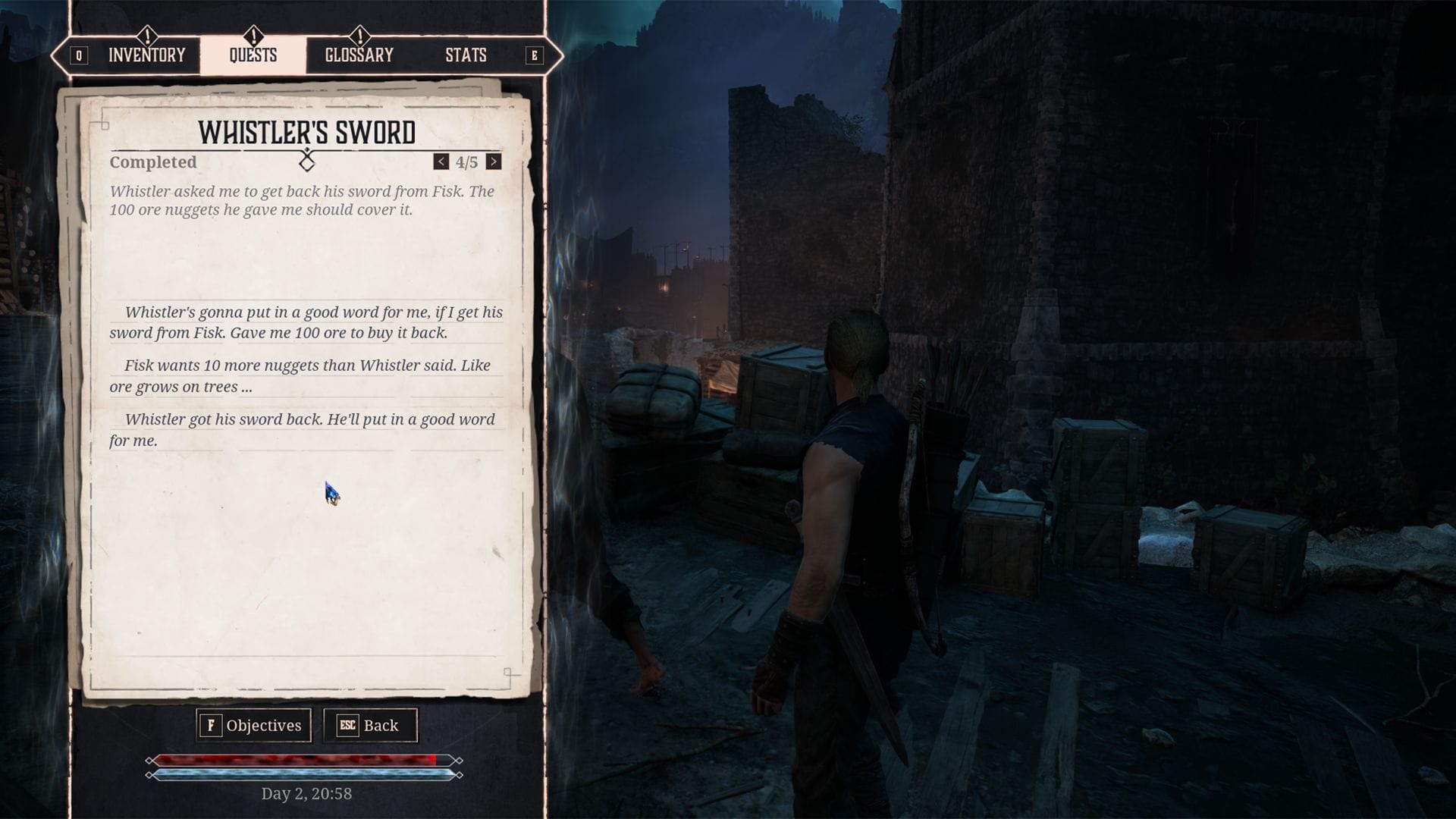 Gothic 1 Remake walkthrough: How to complete Whistler's Sword