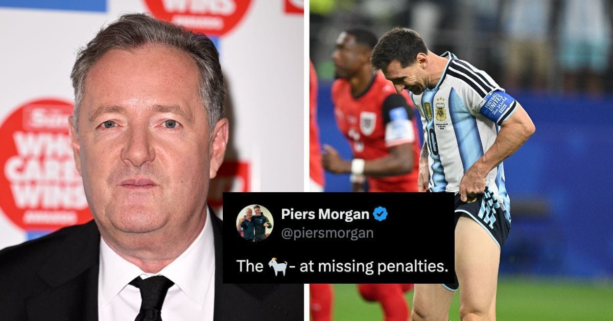 “The GOAT at missing penalties” - Piers Morgan aims jibe at Lionel Messi after miss against Austria, faces backlash from fans