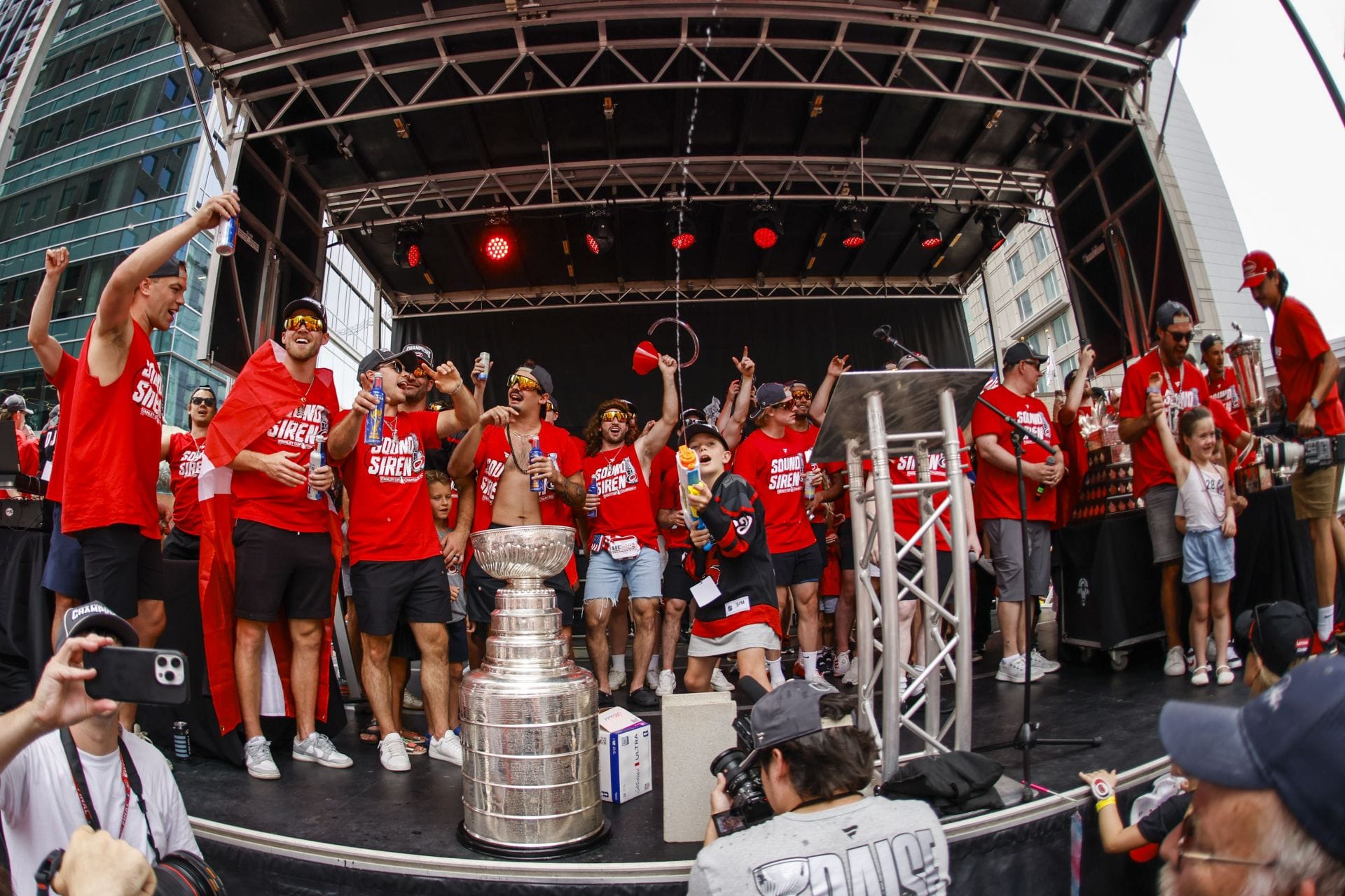 Desfile da vitória final da Copa Stanley do Carolina Hurricanes - Fonte: Getty