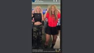 Ciara e Trinity Rodman dançam em um TikTok.