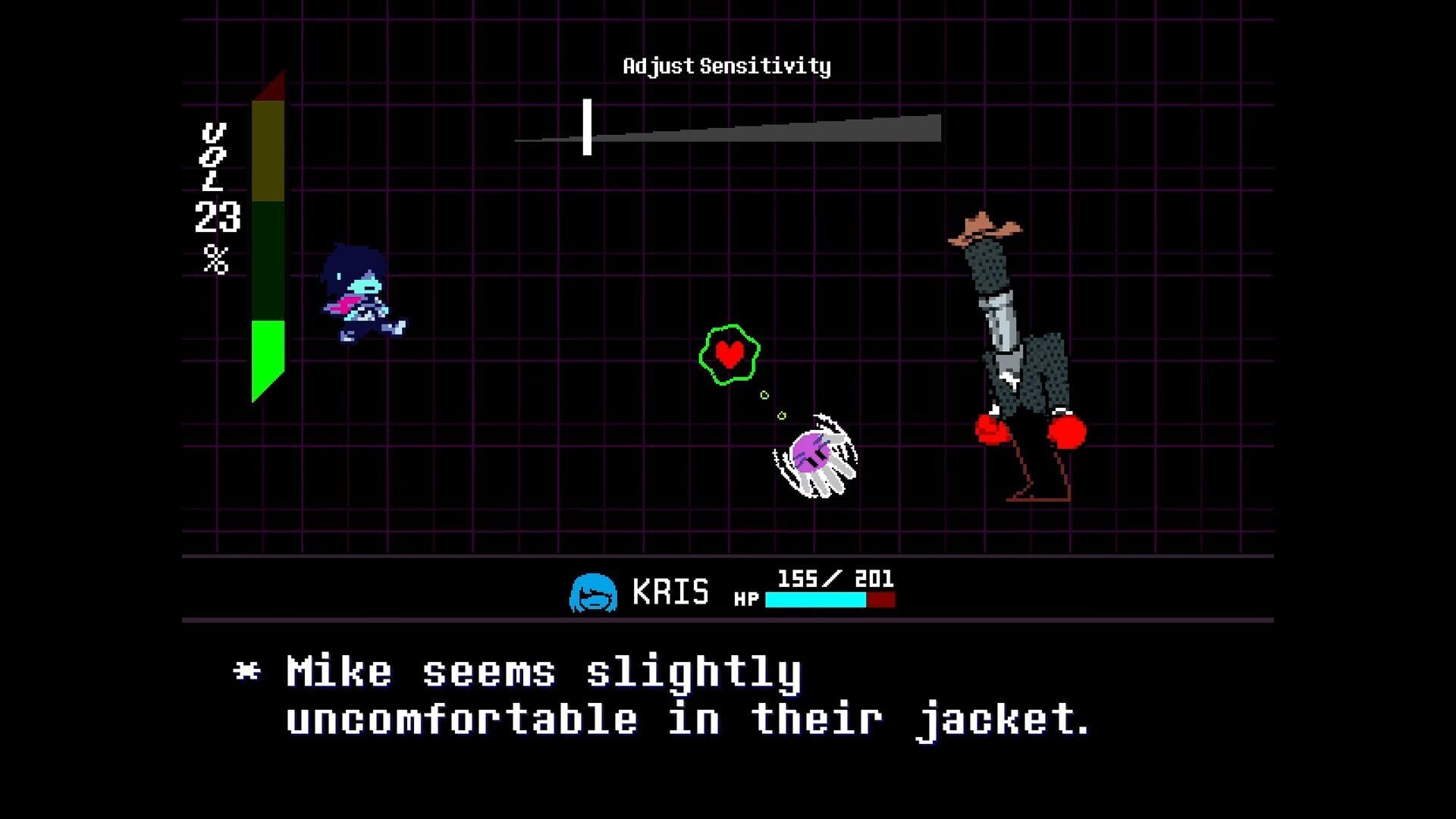 Luta de Mike (Imagem via Toby Fox || YouTube/@Al-AmeenAdewunmi)