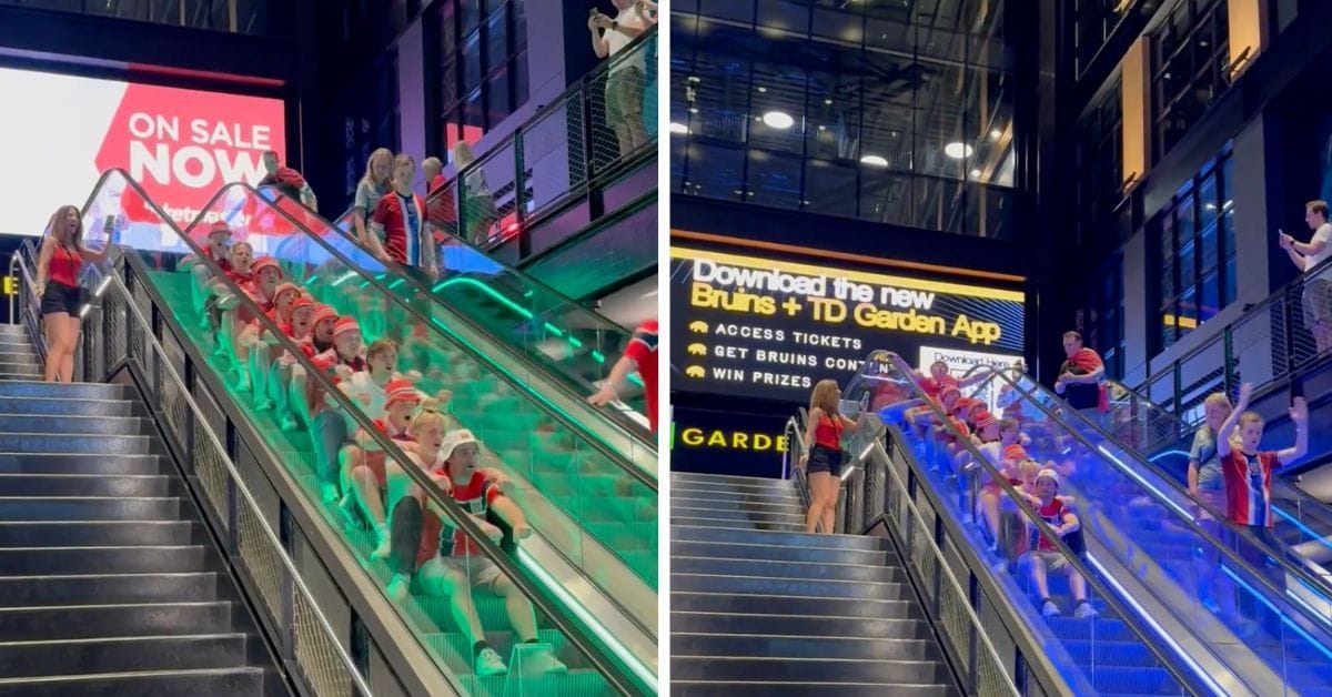 Norway fans do iconic Viking row on escalator in Boston ahead of 2026 FIFA World Cup opening game against Iraq, video surpasses 1 million views
