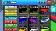 O índice do carro (imagem via Roblox)