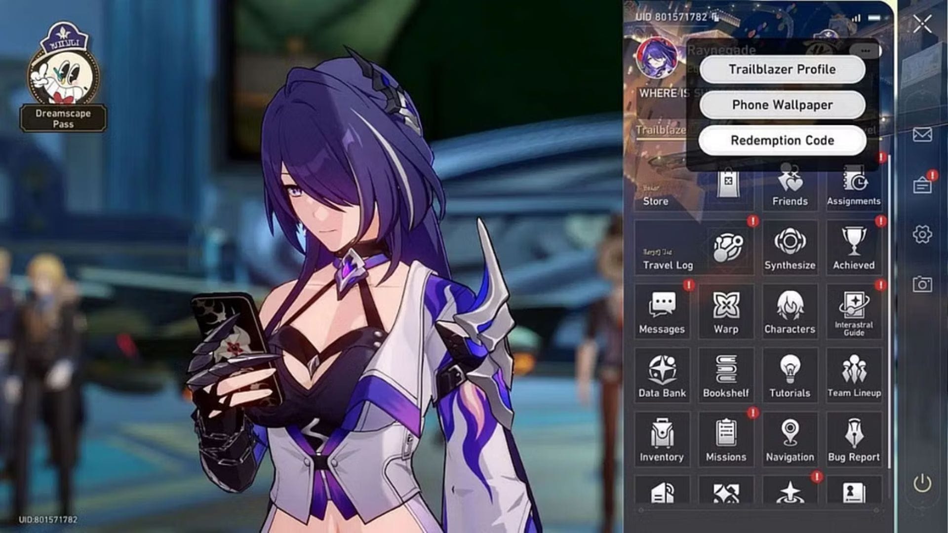 Redeem in-game (Image via HoYoverse)
