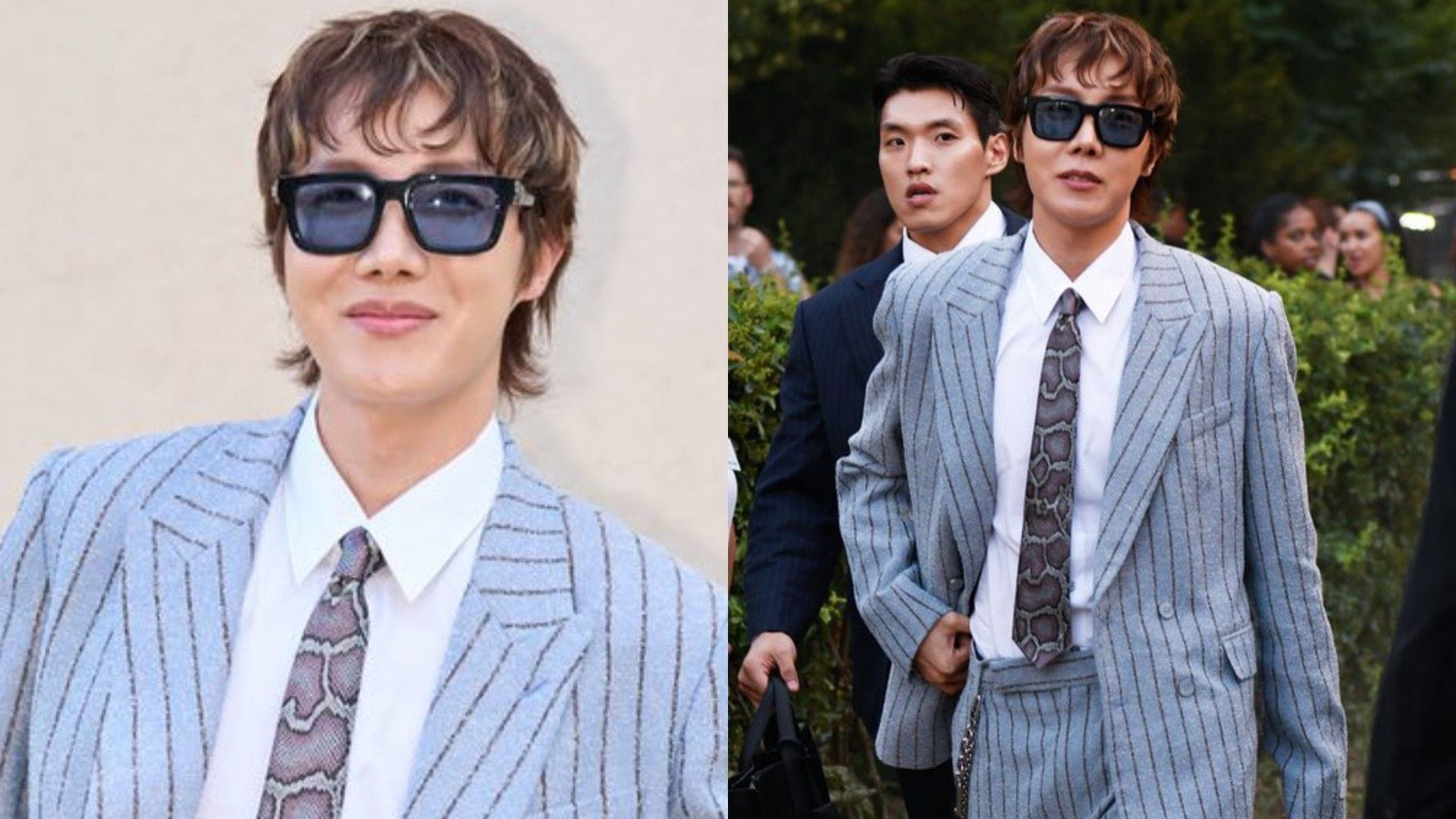 "Like a scene from a movie" - Fans swoon as BTS' j-hope serves "main character" visuals at Louis Vuitton Men's SS27 runway show