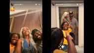 Capturas de tela das histórias do Instagram de Jade Cargill (imagens via Instagram.com/@jadecargill IG Stories)