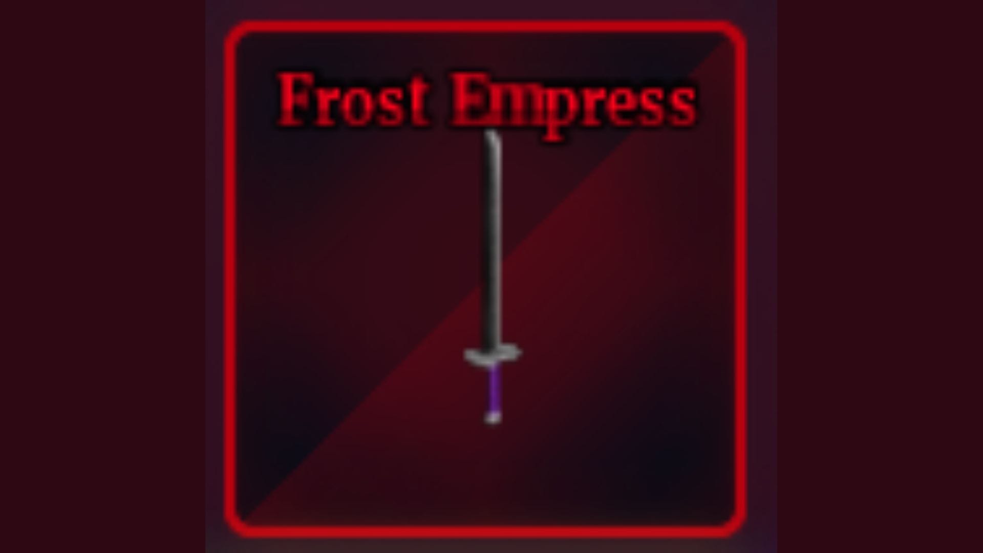 Espada Frost Empress (Imagem via Roblox)