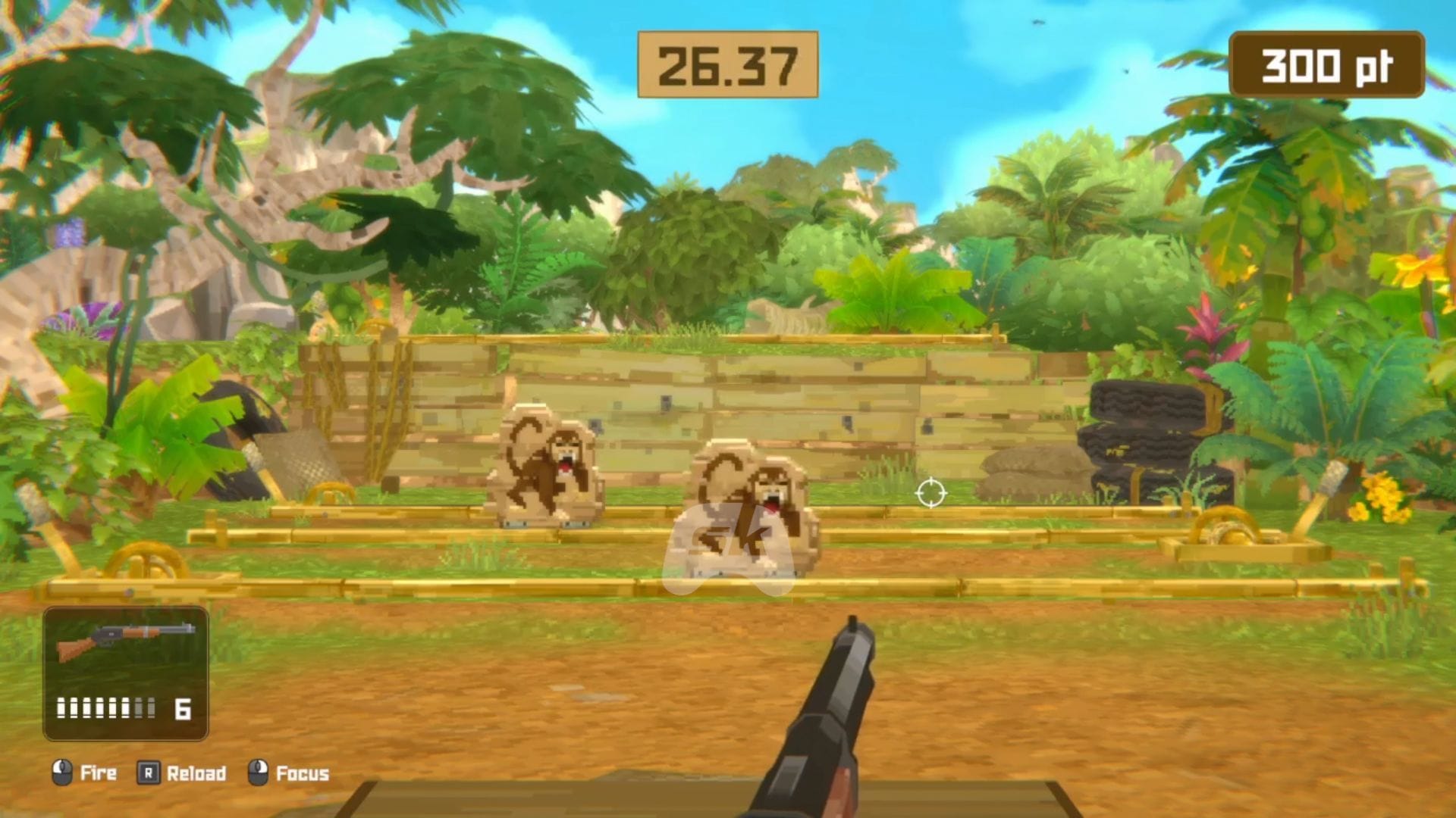 Pratique no campo de tiro em Dave the Diver In the Jungle (Imagem via SK Gaming || Mintrocket)