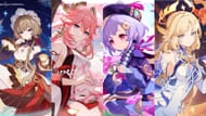 Sandrone, Yae Miko, Qiqi e Nicole (imagem via HoYoverse)