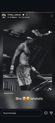 Captura de tela da história de Rodman no Instagram.