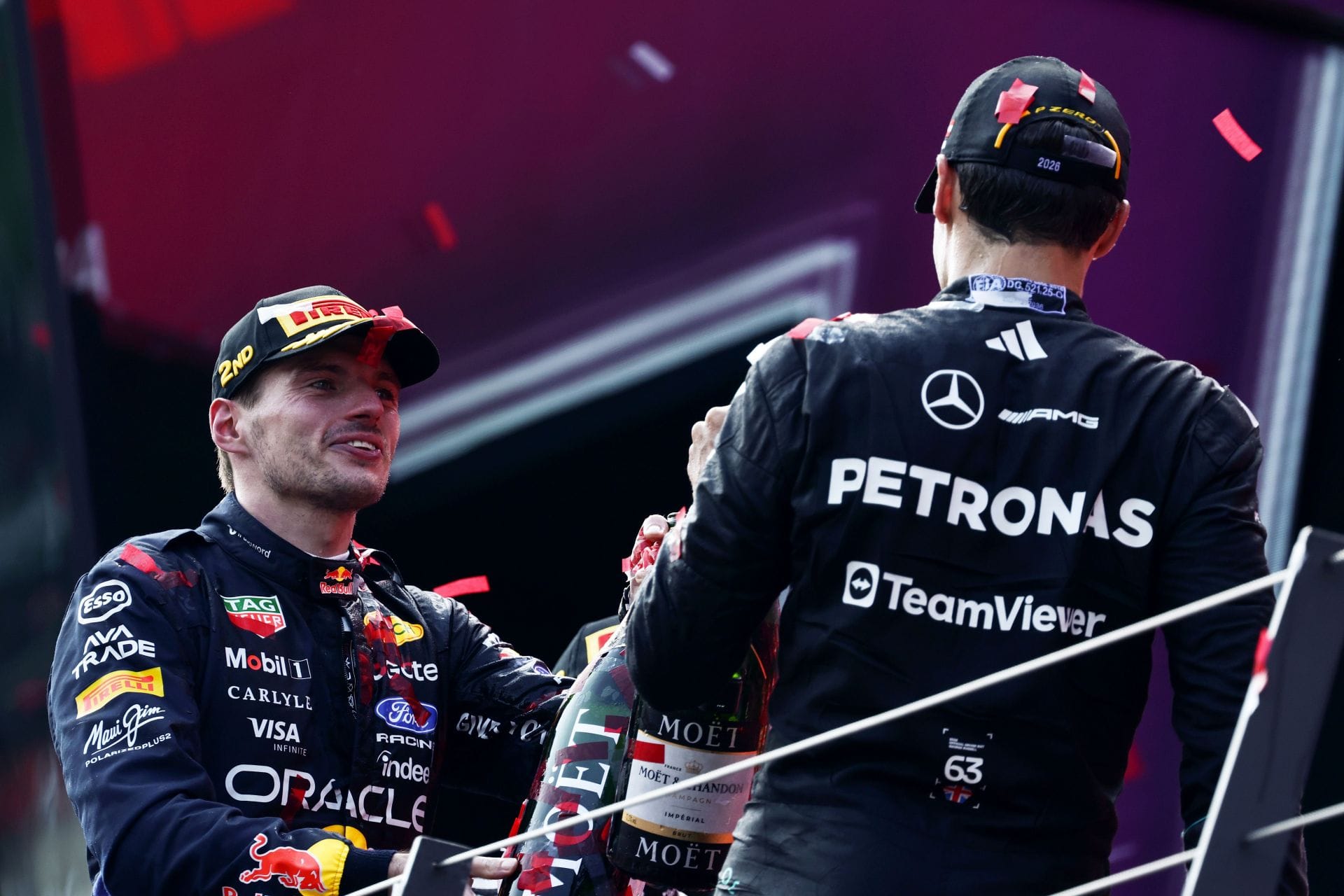 Max Verstappen seemingly takes a dig at George Russell's pole lap antics during the F1 Austrian GP