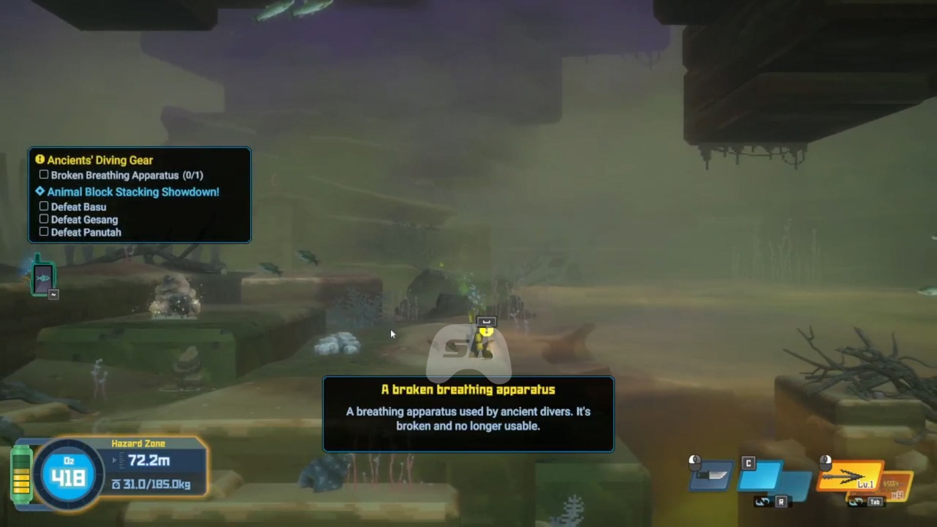 Aparelho respiratório quebrado (imagem via Sportskeeda Gaming || Mintrocket)
