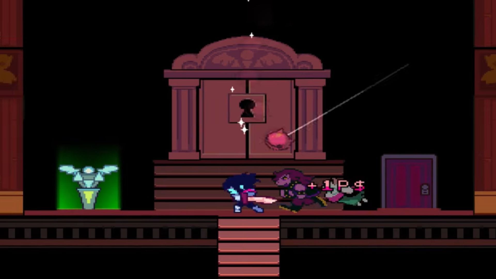 A última moeda rosa em Deltarune (Imagem via Toby Fox || Youtube/@BlueBlurX7)