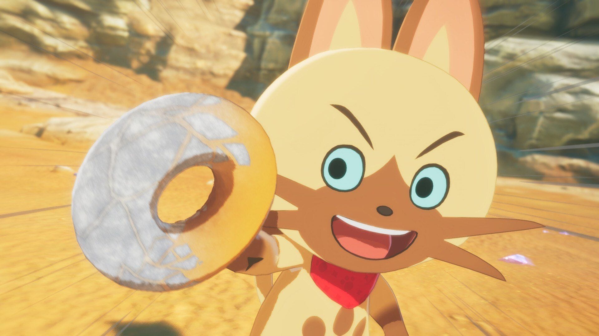 Navirou and his Donut emerge from the crystal (Image via Capcom || SK Gaming)