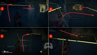 Use the ledges to reach the glowing tile's location (Image via Ubisoft)