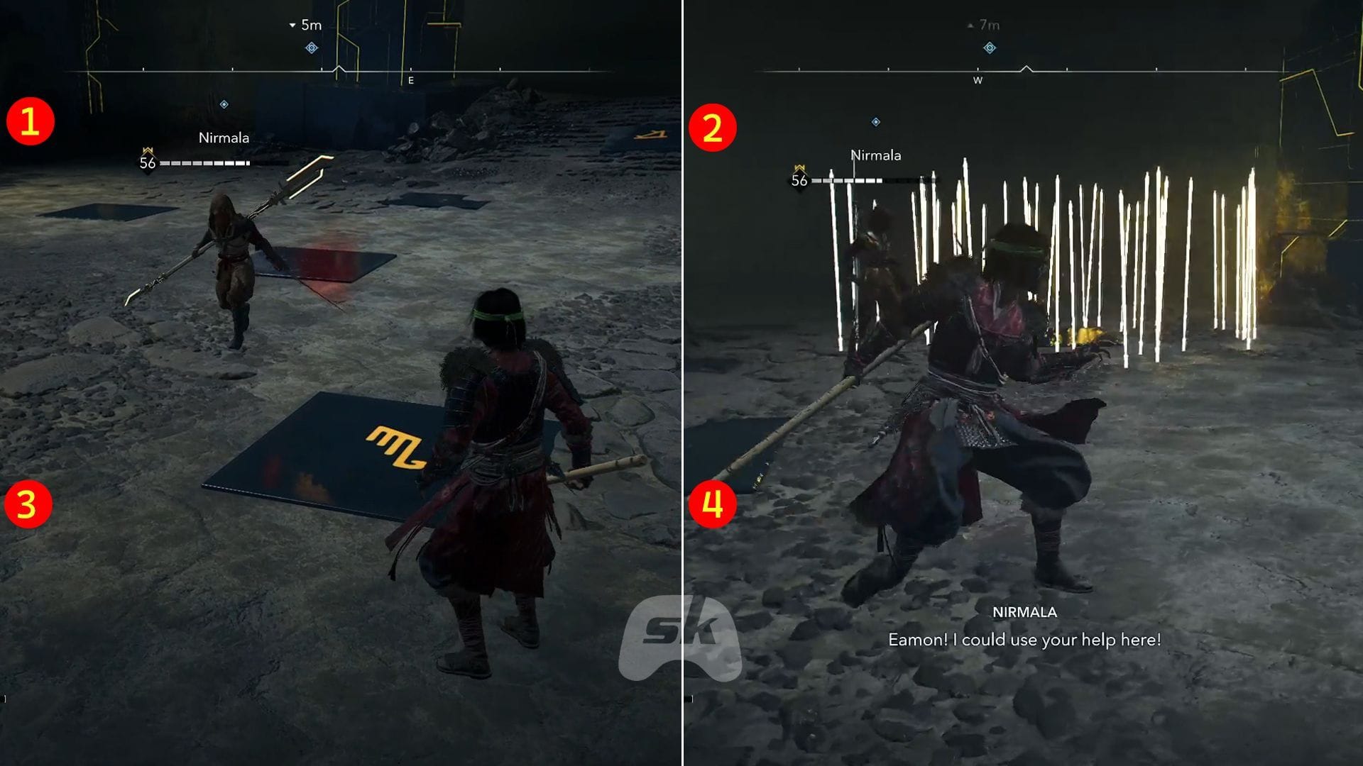 You can use the tiles to damage the enemies (Image via Ubisoft)