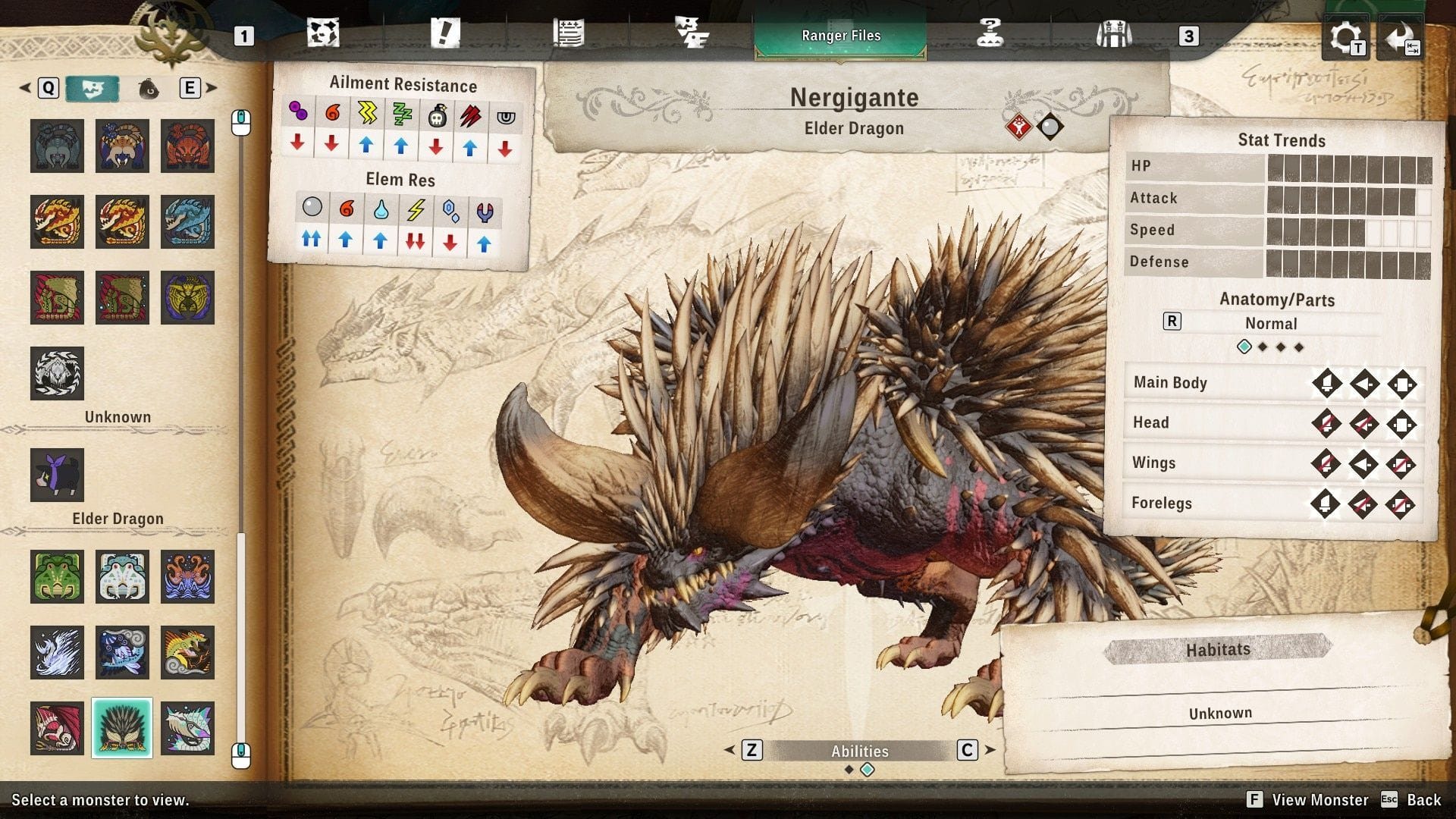 Weaknesses of Nergigante in Monster Hunter Stories 3 (Image via Capcom || SK Gaming)