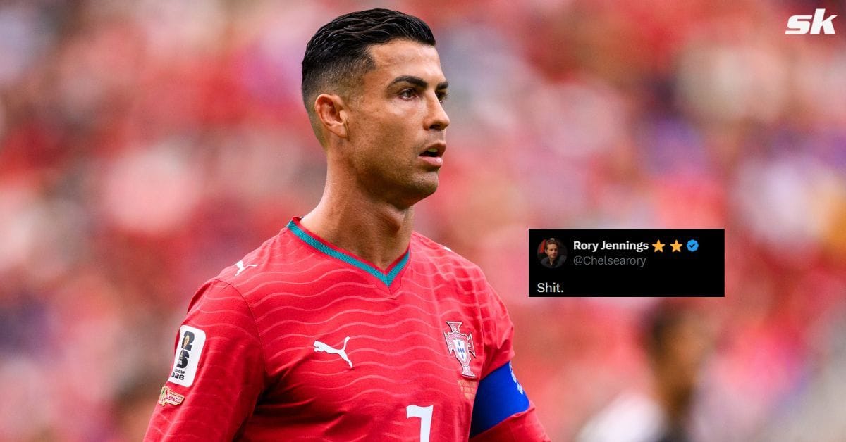 Fan pundit who promised £5k to charity if Cristiano Ronaldo didn't score at the FIFA World Cup reacts as Portugal star scores brace
