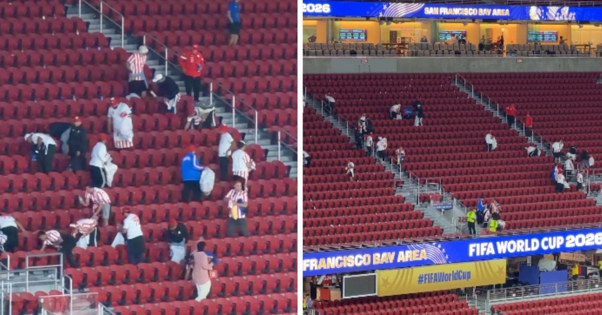 Paraguay supporters follow trend set by Japan fans by cleaning stadium after FIFA World Cup clash