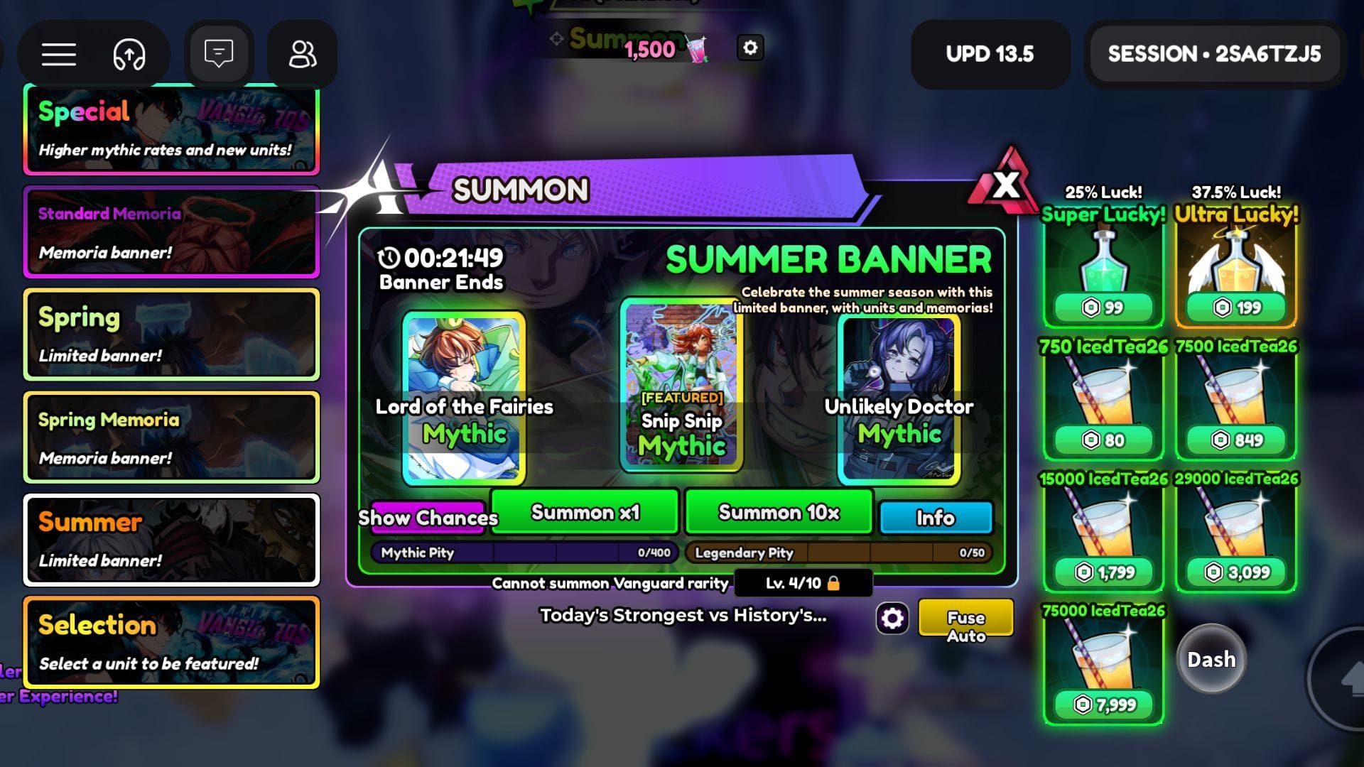 Banner sazonal do verão 26 (imagem via Roblox)