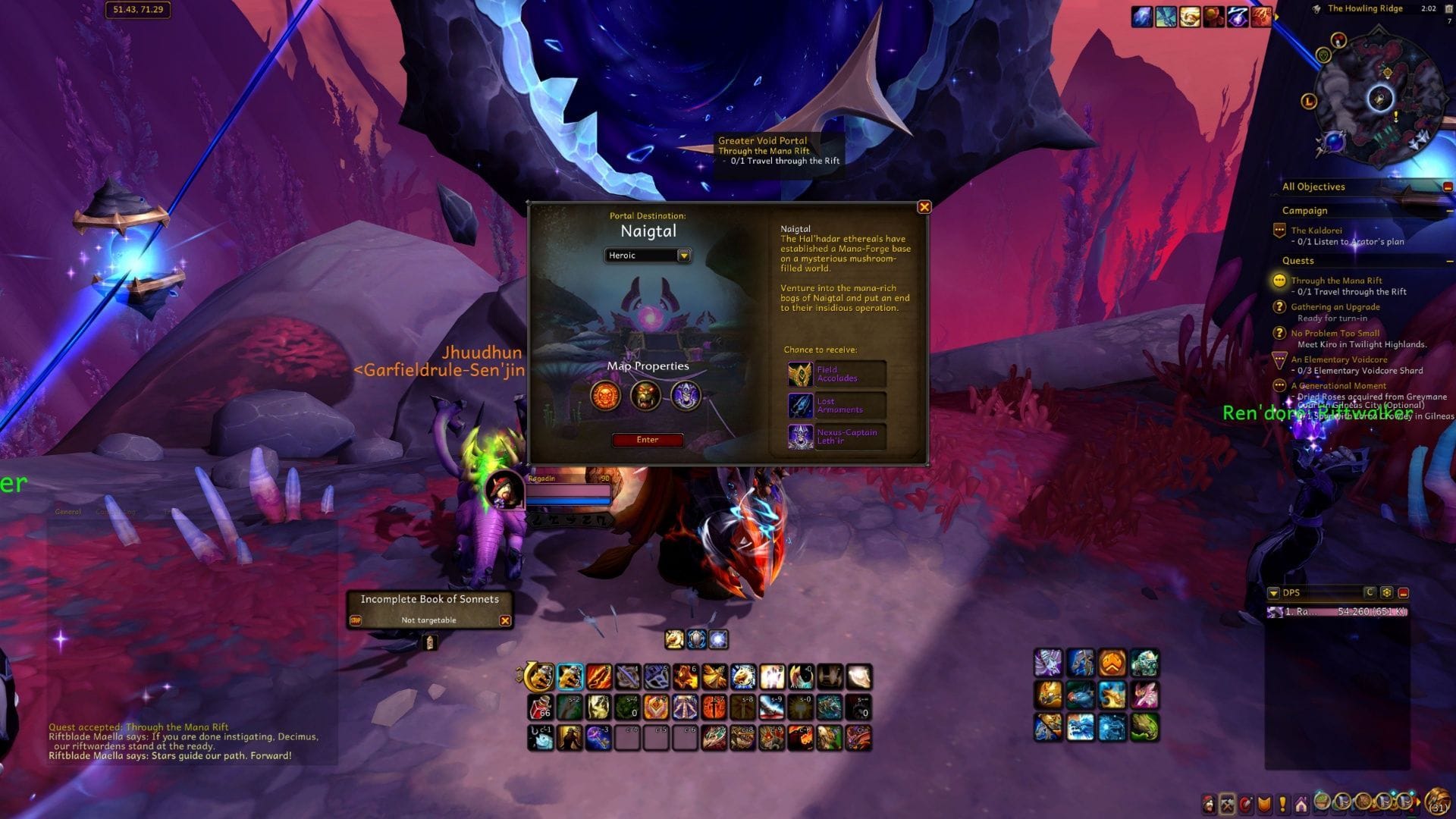 You have a few entry points to get into the Void Incursion maps, but at first, you use the Voidstorm (Image via Blizzard Entertainment || Sportskeeda)