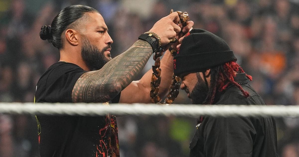 What is the brown necklace that Roman Reigns gave to Jacob Fatu on WWE RAW?