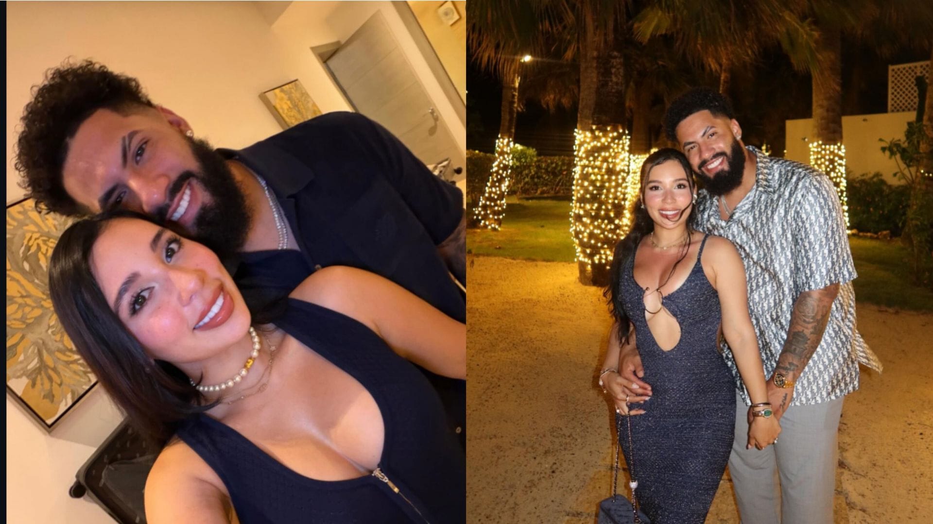 PICTURE: Gleyber Torres' wife poses in black bandeau ring bikini from Cap Cana getaway