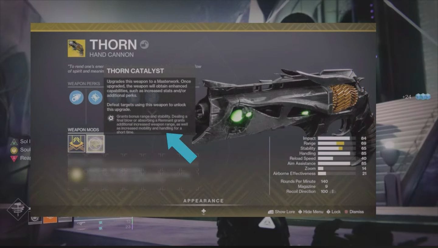 The Thorn (Image via Bungie || YouTube/Ibetonmegaming)