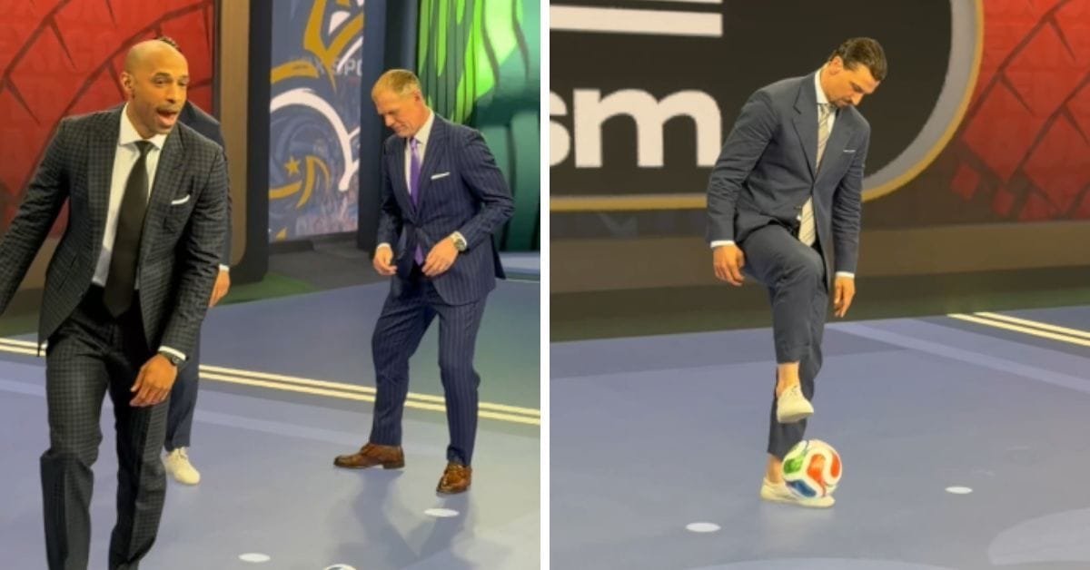 Zlatan Ibrahimovic and Thierry Henry put on incredible skill show in FIFA World Cup broadcast studio, video goes viral