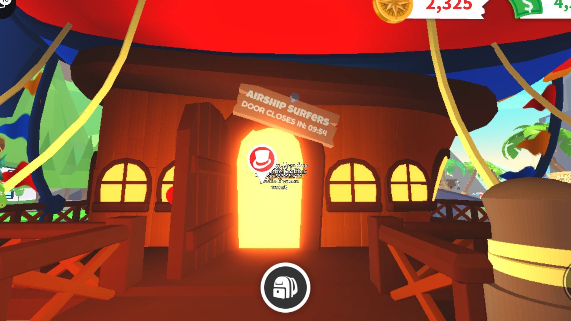 Entrada para o minijogo Take the Wheel (Imagem via Roblox)