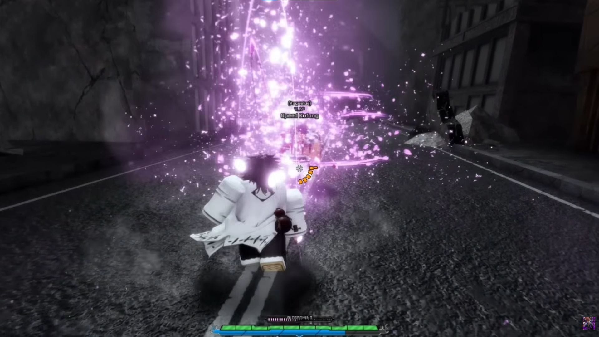 Senbonzakura in action (Image via Roblox || YouTube/@JustKenshi)